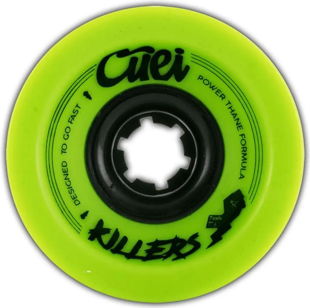 Roues Cuei Wheels Killers 74mm 77a en Uréthane Haute Performance Vert