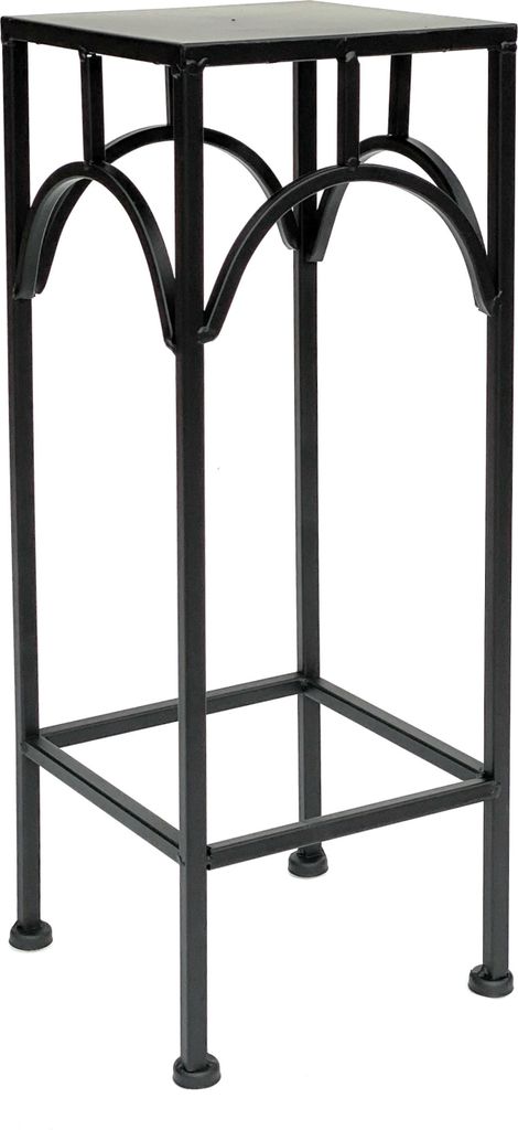 DanDiBo – Set 3 Sgabelli Per Fiori In Metallo Nero – Già Montati – Portapiante Di Diverse Altezze (50/60/70 Cm)