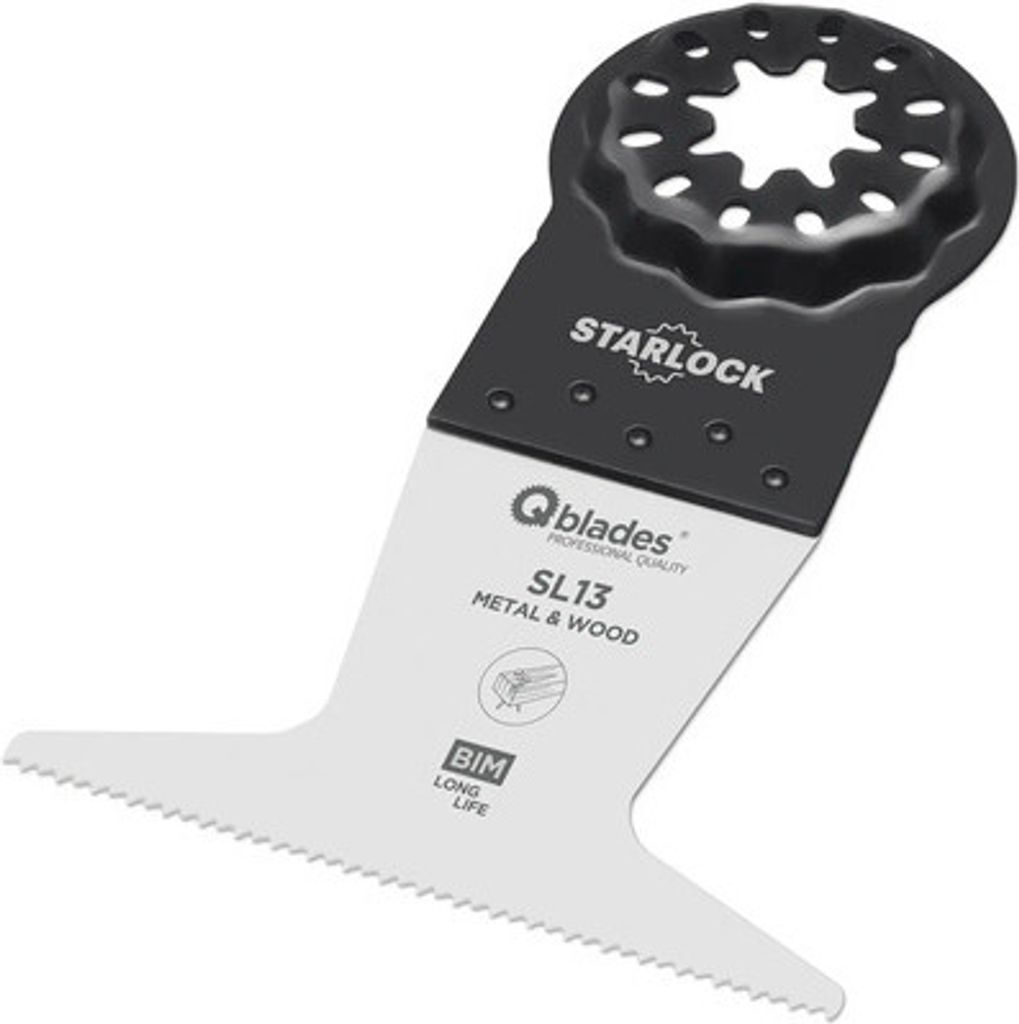 Q-Blades Multitool-Sägeblatt Bi-Metall 19tpi 65x50mm SL13 Starlock, 1 Stück