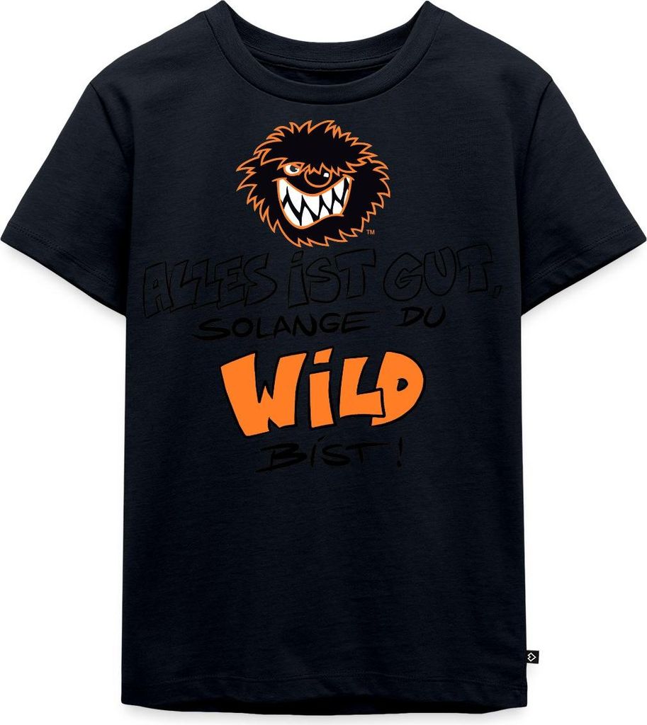 Spreadshirt Die Wilden Kerle Wild Spruch mit Logo Kinder Premium T-Shirt, 98/104 (2 Jahre), Navy