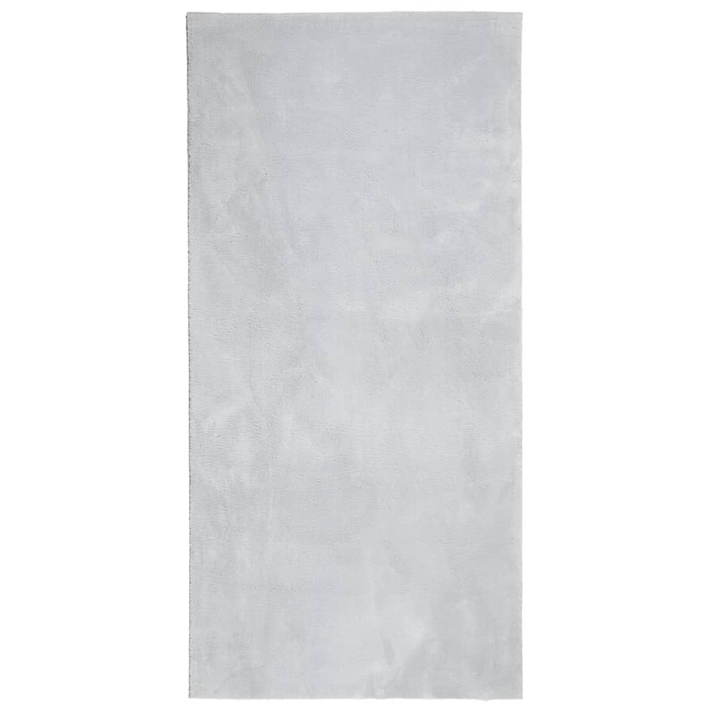 vidaXL Teppich HUARTE Kurzflor Weich und Waschbar Grau Produktbild 