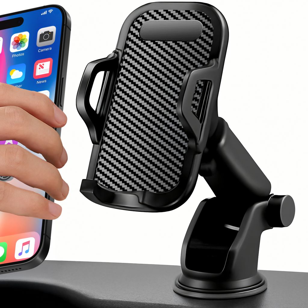 Handyhalter Auto Handyhalterung 360°Drehbar Lüftung KFZ Halterung 4,5–6,5 Zoll Saugnapf Smartphone Amaturenbrett Samsung LG iPhone Huawei Xiaom...