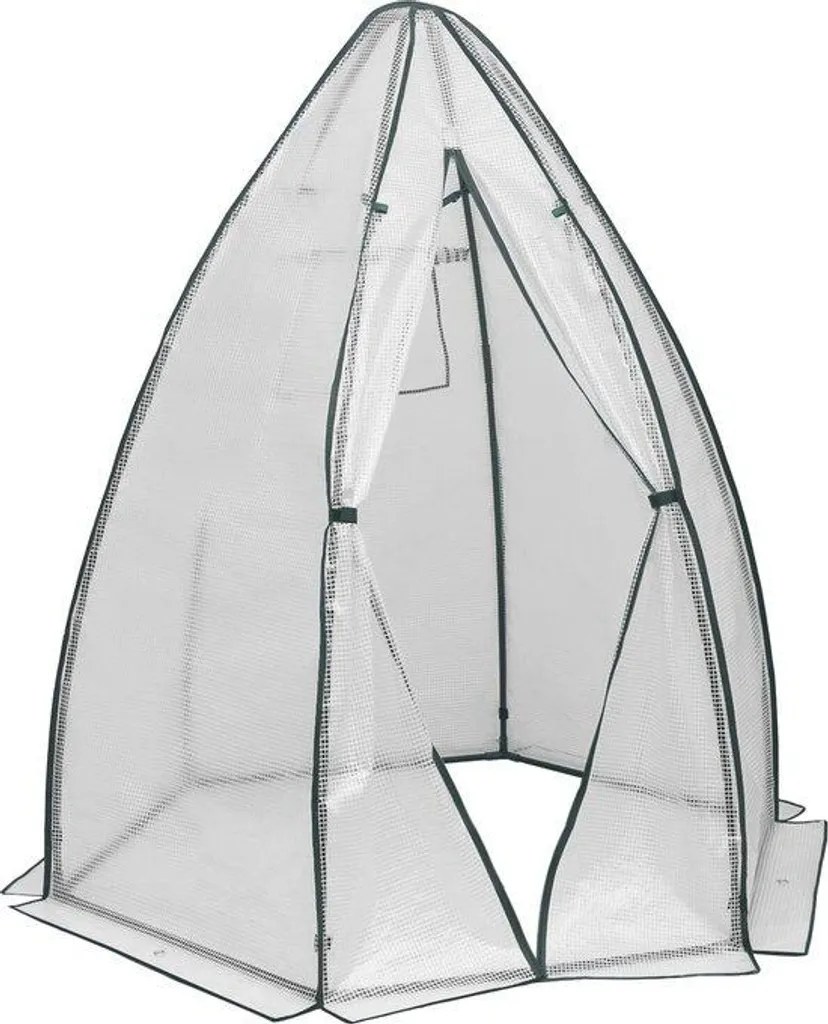 Abri de jardin compact en résine et acier blanc pour stockage vertical
