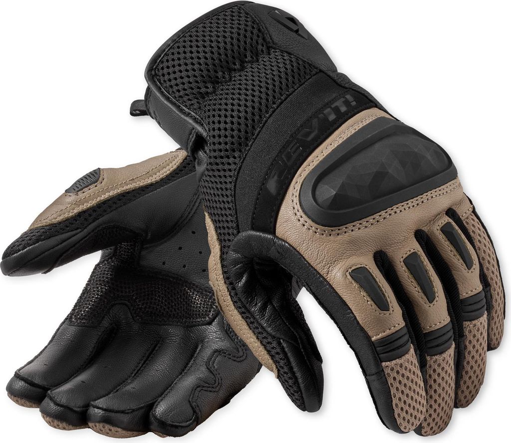 Revit Dirt 4 Motorrad Handschuhe, schwarz/sand, M