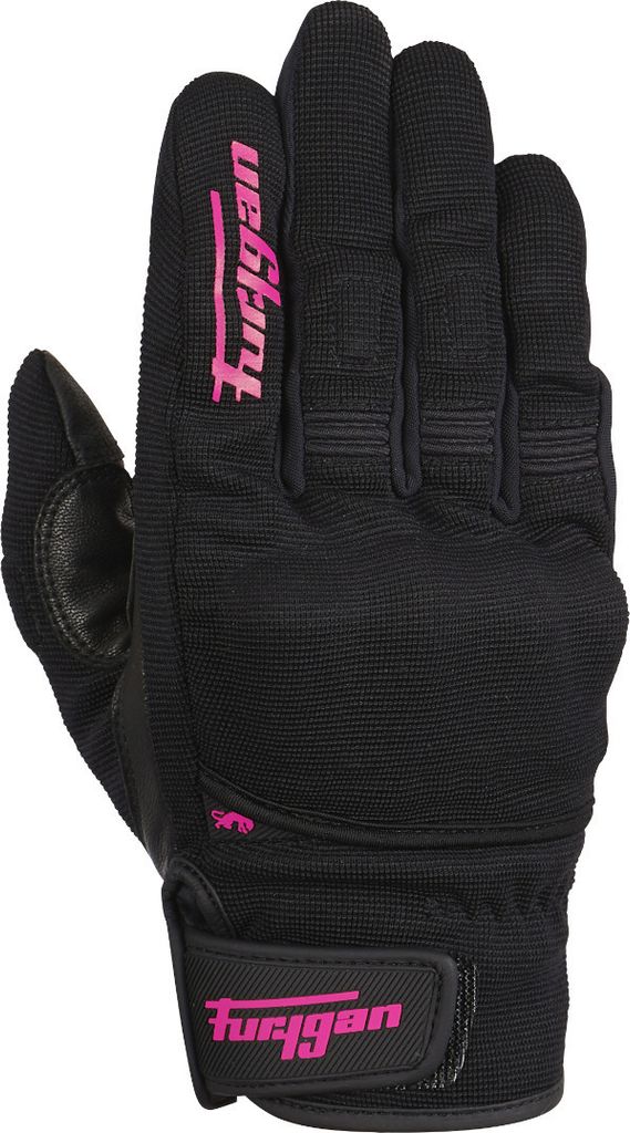 Furygan Jet D3O Damen Motorradhandschuhe, schwarz/pink, XS