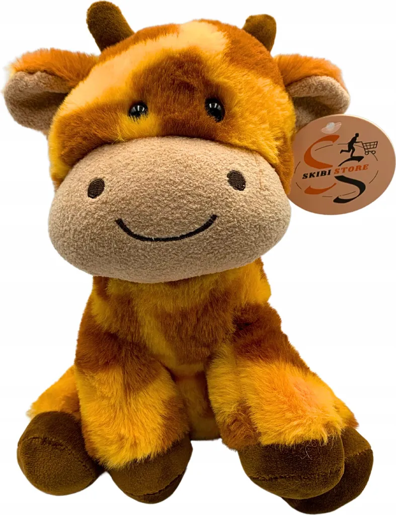 Girafe en Peluche de 30 cm - Jouet Premier Âge en Coton Doux Marron