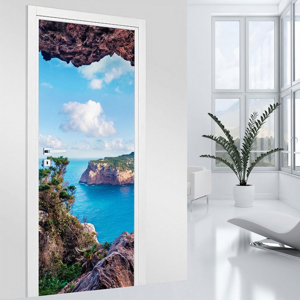 Türaufkleber – Lumaléa – Meerblick – MAT-Kleber – Breite 73 x H?he 205 cm