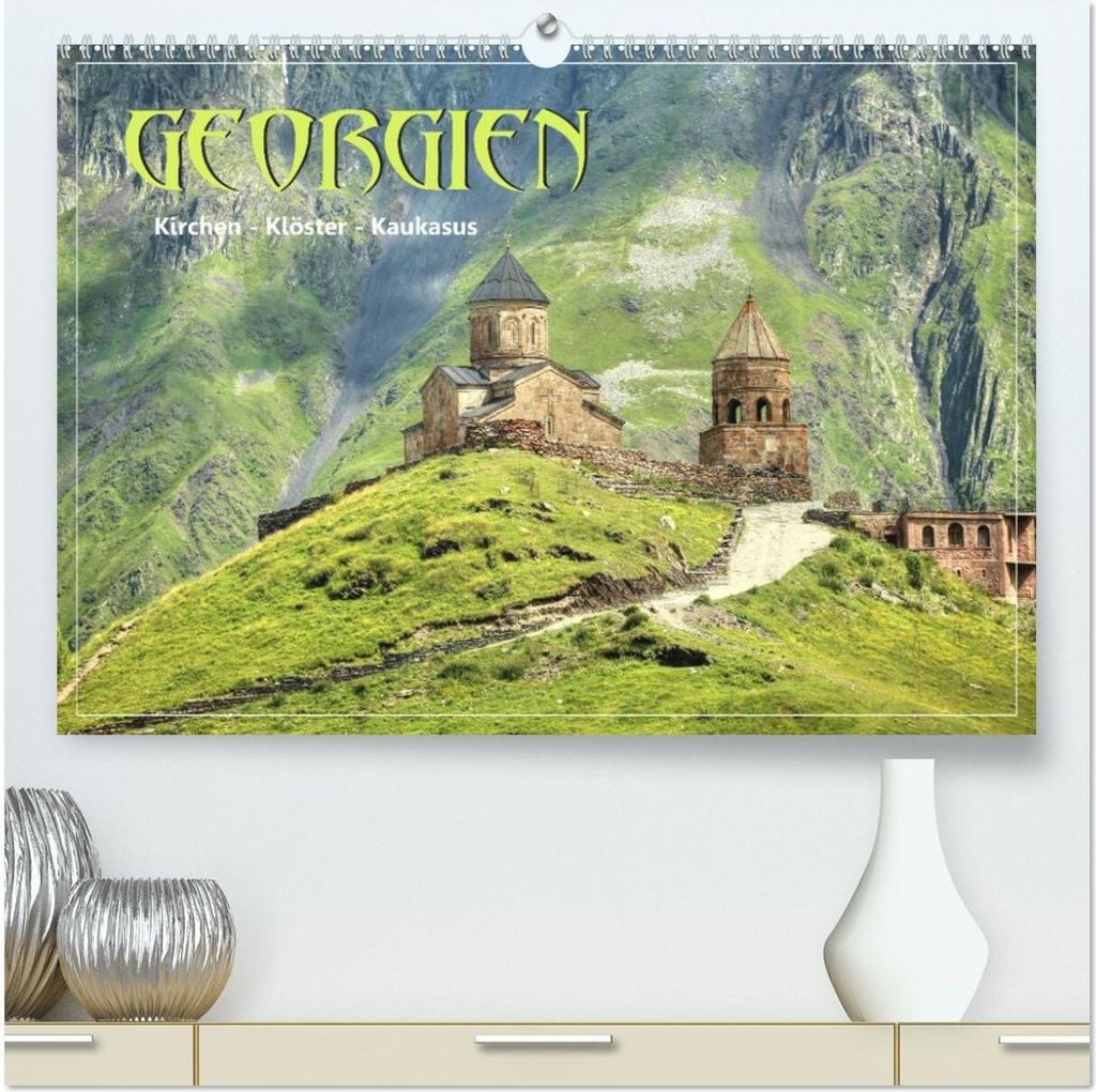 Georgien - Kirchen Klöster Kaukasus (hochwertiger Premium Wandkalender 2026 DIN A2 quer), Kunstdruck in Hochglanz