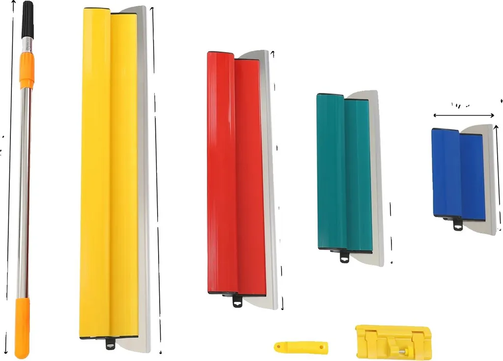 Set Raschietti Inox Multiuso Regolabili 80-120cm con Snodo 360°