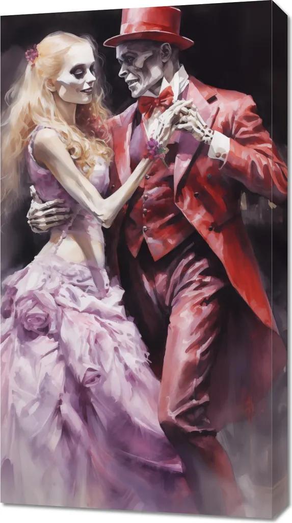 Affiche décorative Danse éternelle à la fin 50x90 cm pour salon chic