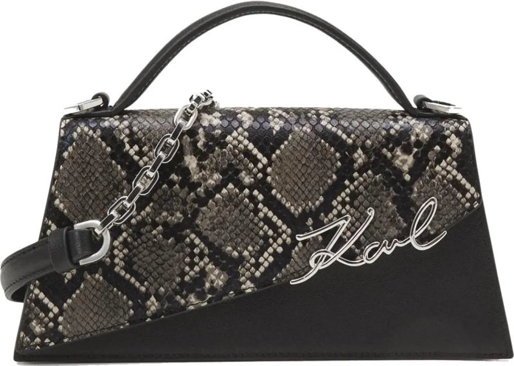 Sac Bandoulière Karl Lagerfeld Signature Slim à Imprimé Animalier Chic