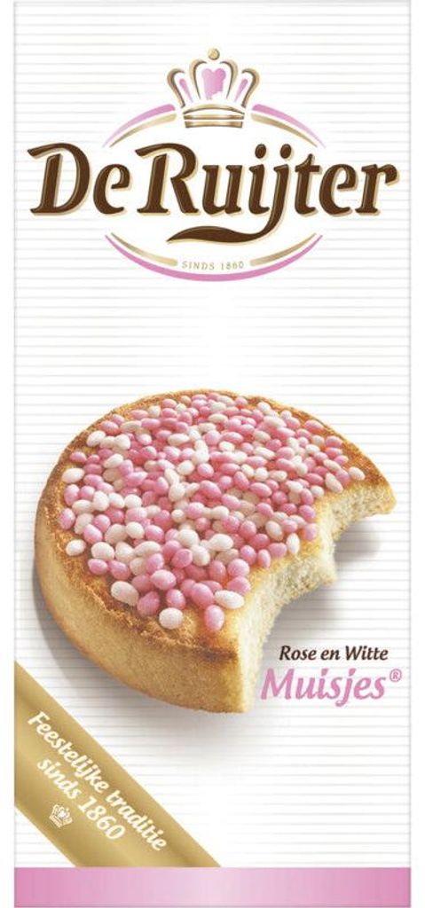De Ruijter Muisjes rose-blanc 330g - décoration Image du produit 
