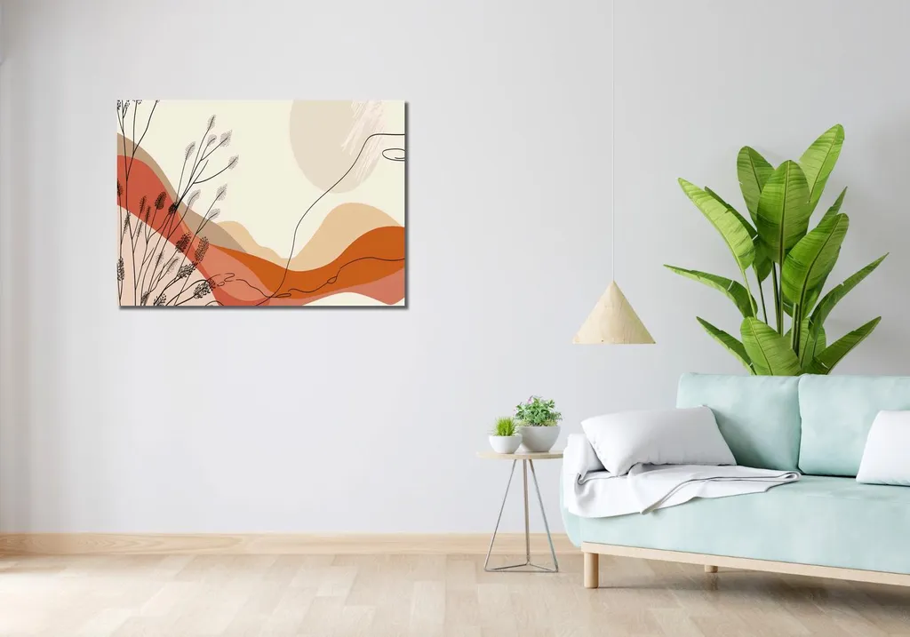 Image Vue Séchée 100x70 cm : Idéal pour une Ambiance Bohème Chic - 2