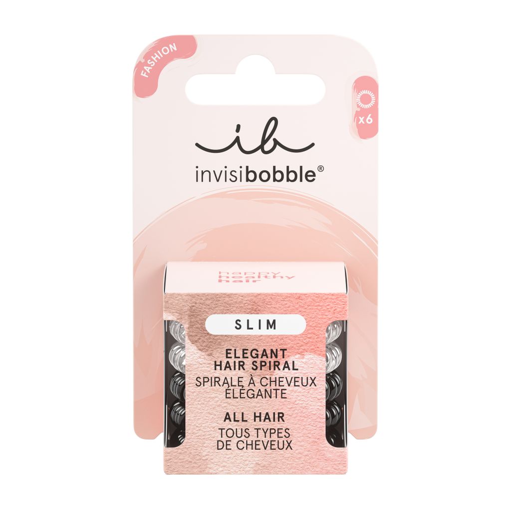 invisibobble Slim - Day and Night, Haarband, Schwarz, Weiß, Produktbild 