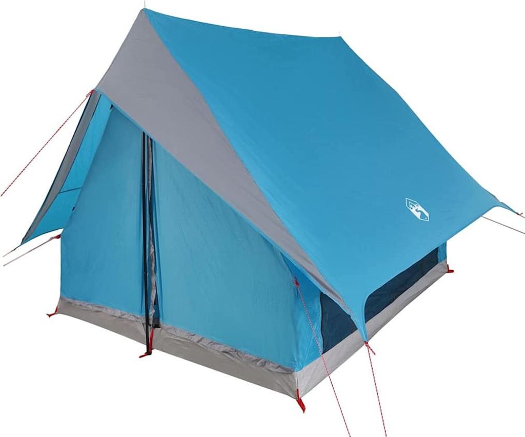 Tenda familiare vidaXL con tetto, blu e grigio, 220 x 220 x Immagine del prodotto 