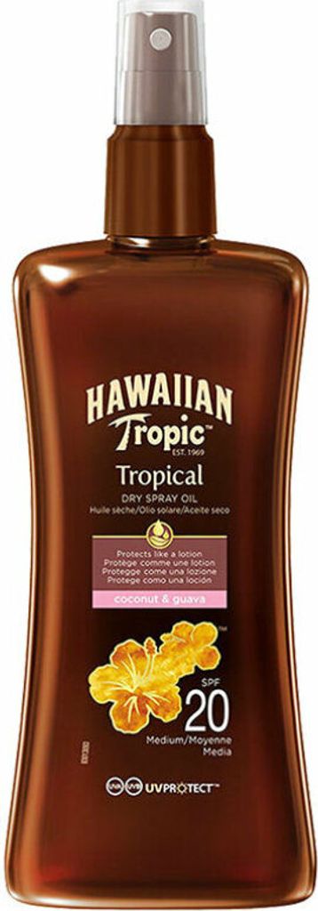 Hawaiian Tropic Protective Dry Spray Oil – SPF20 – 200 ml – Produktbild 