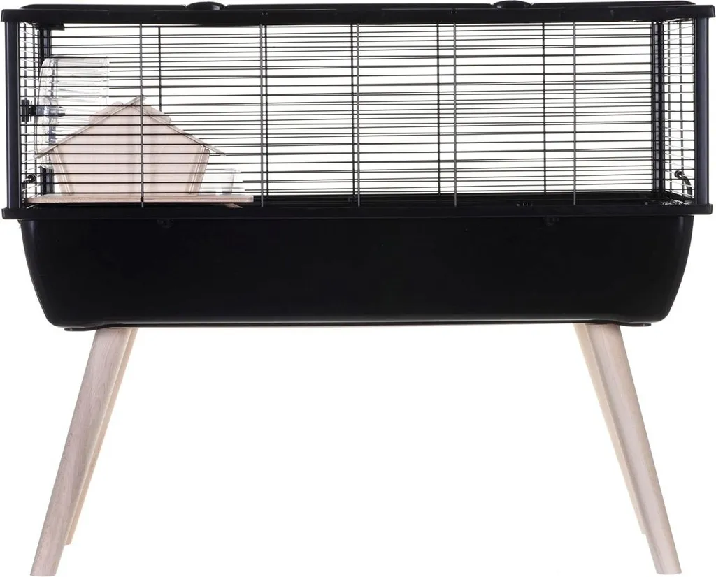 Zolux Cage Neo Nigha Noire pour Rongeurs - Habitat Design 78x48x36 cm