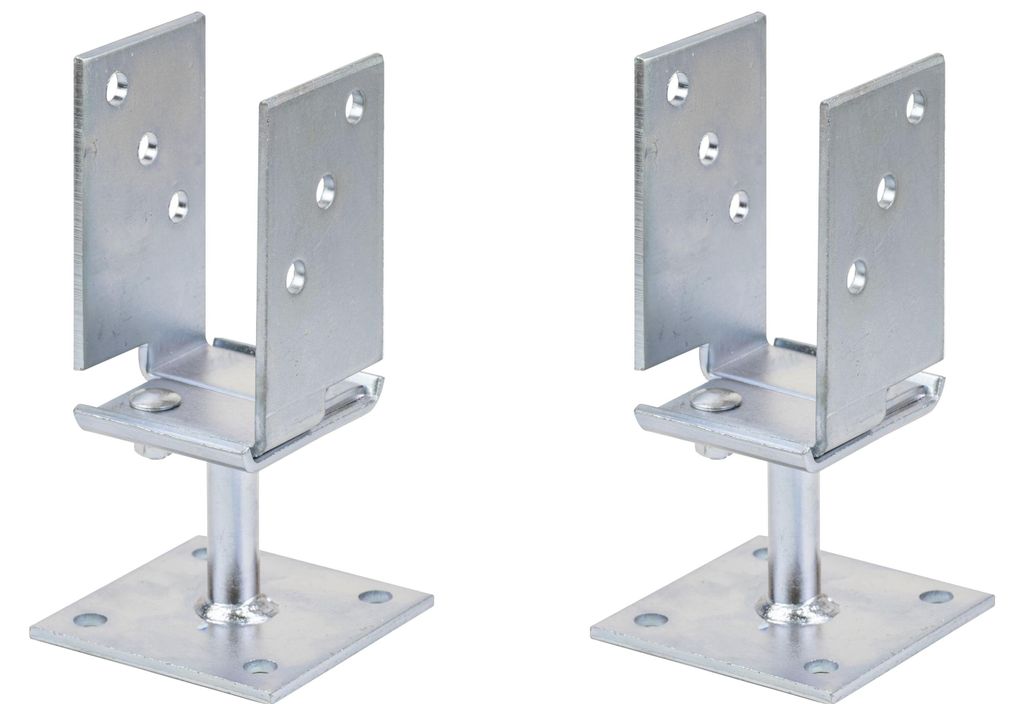 Alberts 2 x U-Pfostenträger, Breite 71 - 131 mm, Höhe 110 Produktbild 