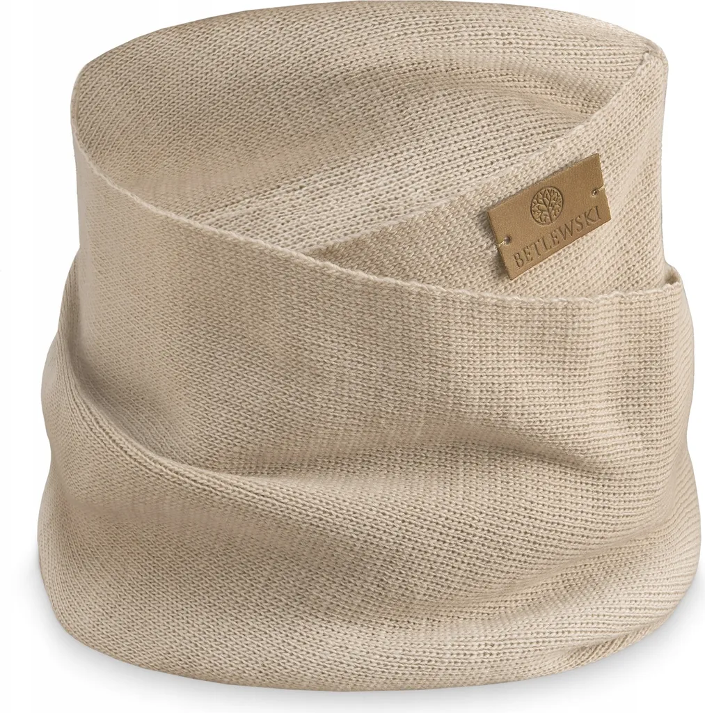BDZK-B1 Sciarpa Bambini Beige - Calda Lana Invernale per Neonati