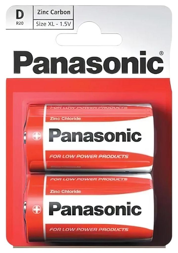 Panasonic R14 batterijen, verpakking van 2 stuks - Een Productafbeelding 