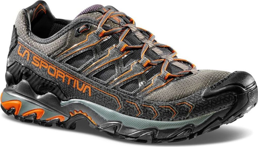 Ultra Raptor II, La Sportiva Mountain Running Footwear, 40.5, Carbon/Hawaiian Sun (Grey) - La Sportiva