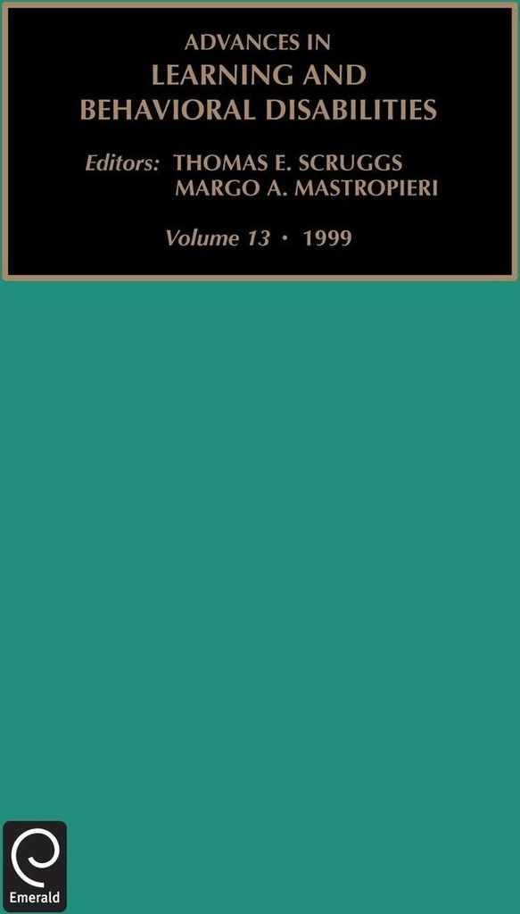 Advances in Learning and Behavioral Disabilities: Vol 13