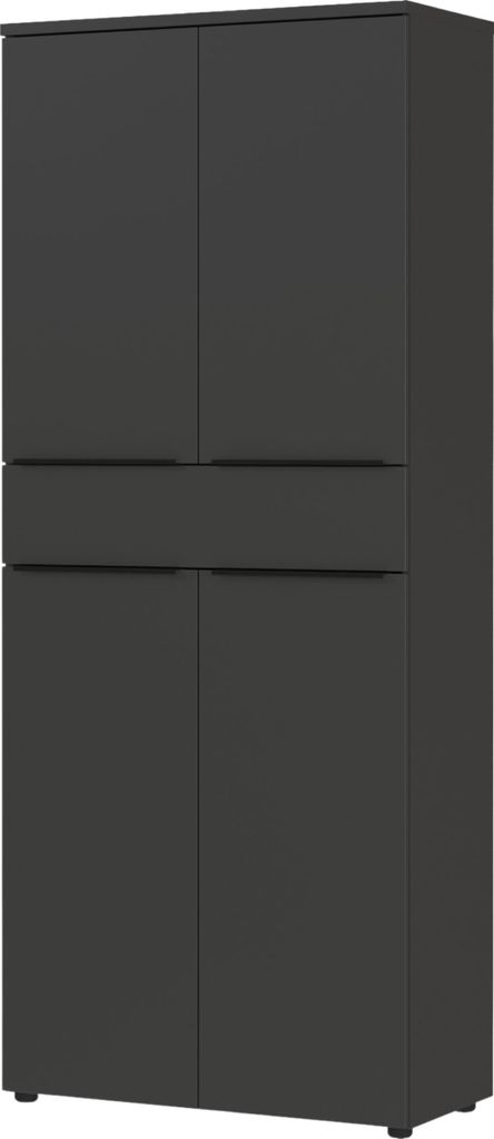 bümö Home Space Aktenschrank - 4,5 Ordnerhöhen & Schublade - Nachbildung: Graphit