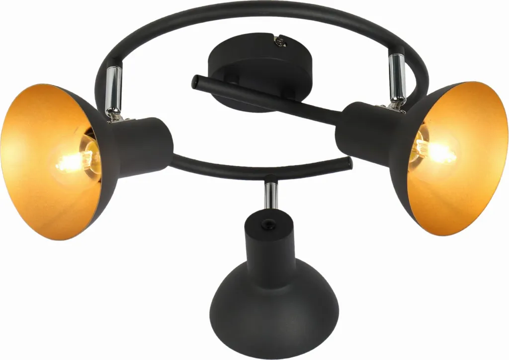 Plafonnier DISO Noir 98-63434 - Éclairage Design Orientable et Chic