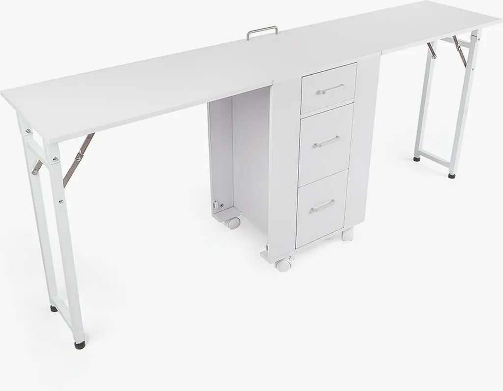 Table manucure pour petits salons double poste mobile modèle compact - 4
