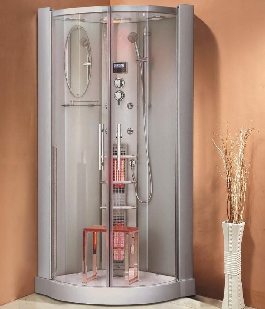 Dampfdusche Alaska inkl. Infrarotsauna 90x90cm