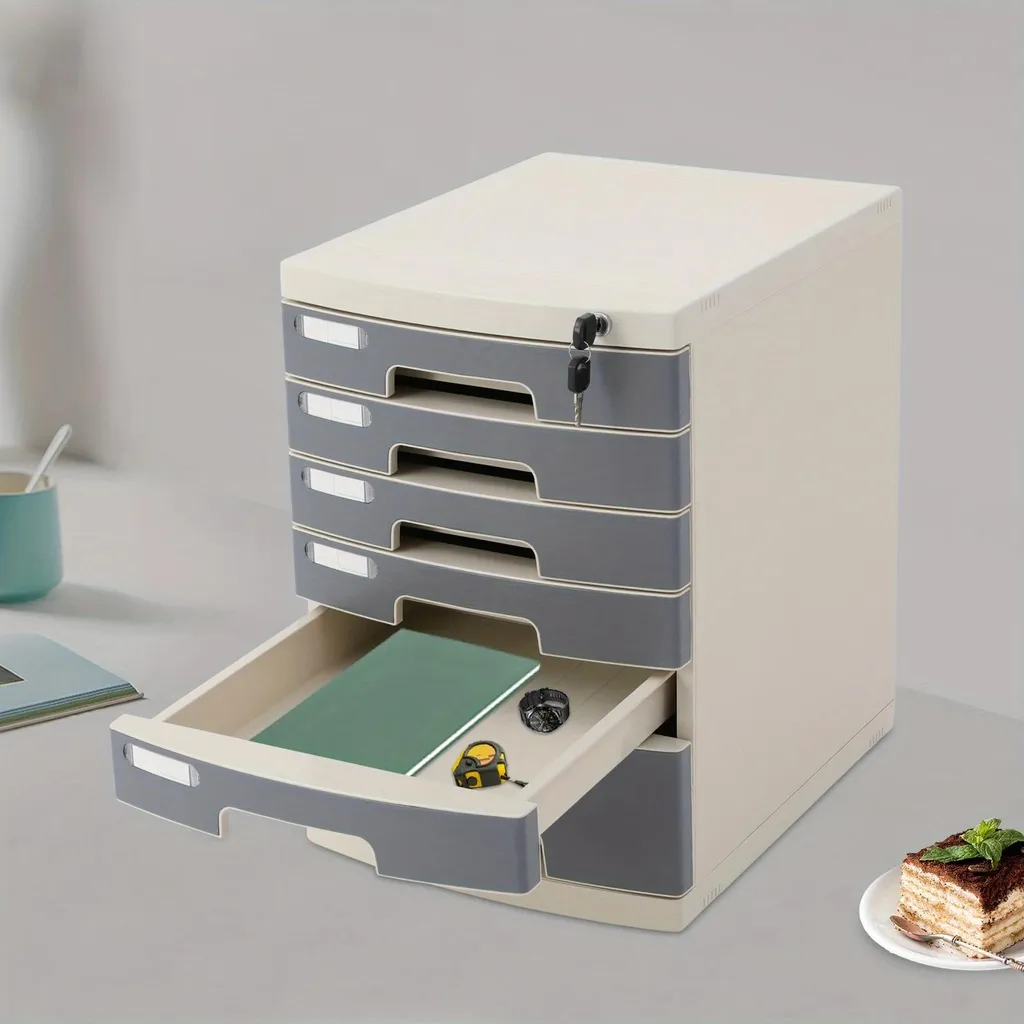 Rangement de bureau pour documents confidentiels - Module à tiroirs - 8