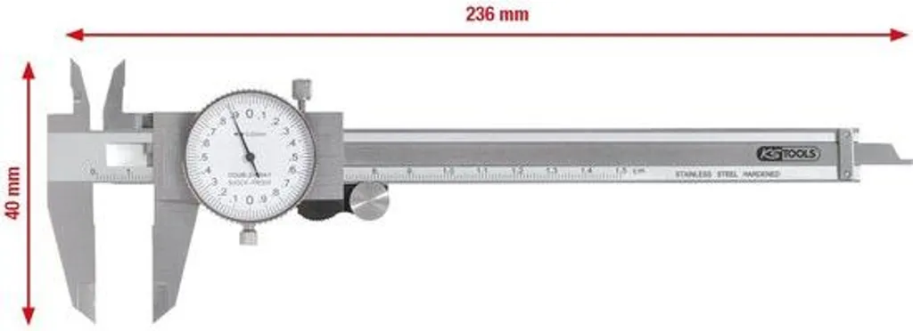 Règle analogique avec affichage de l'heure - Modèle Chrono-R25 en alu