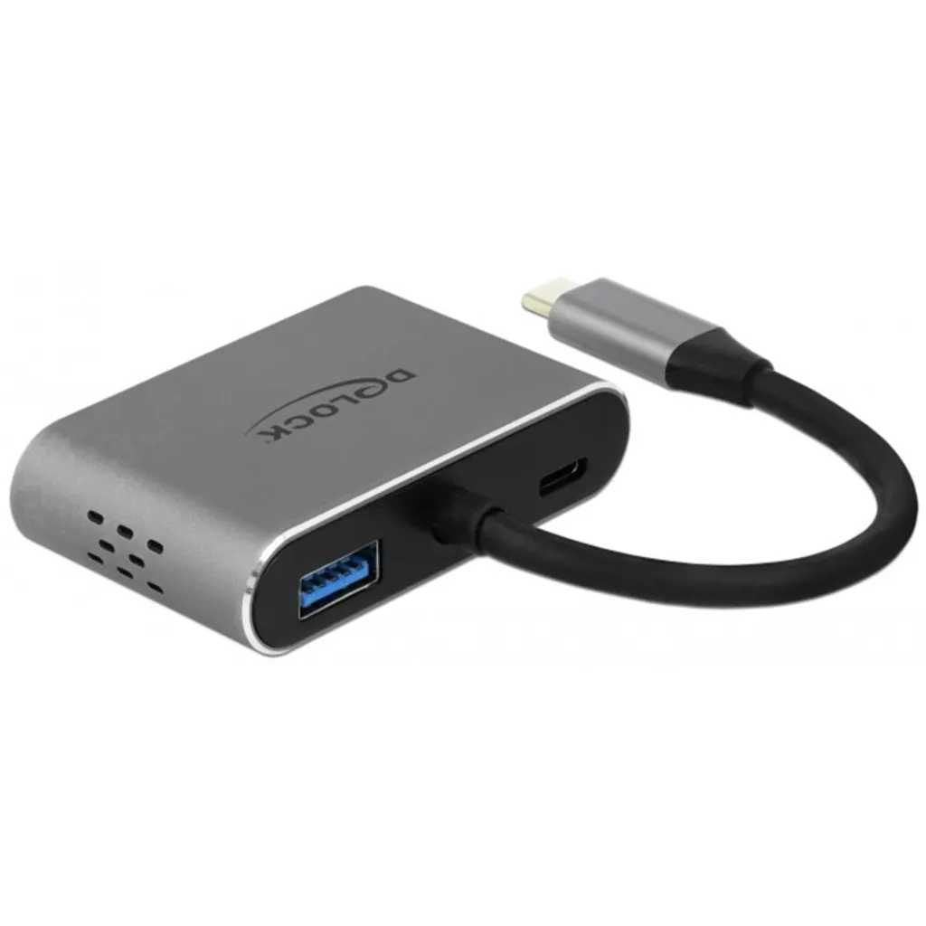 Solution Connectique USB-C HDMI VGA USB et Charge PD pour PC Portable Gris