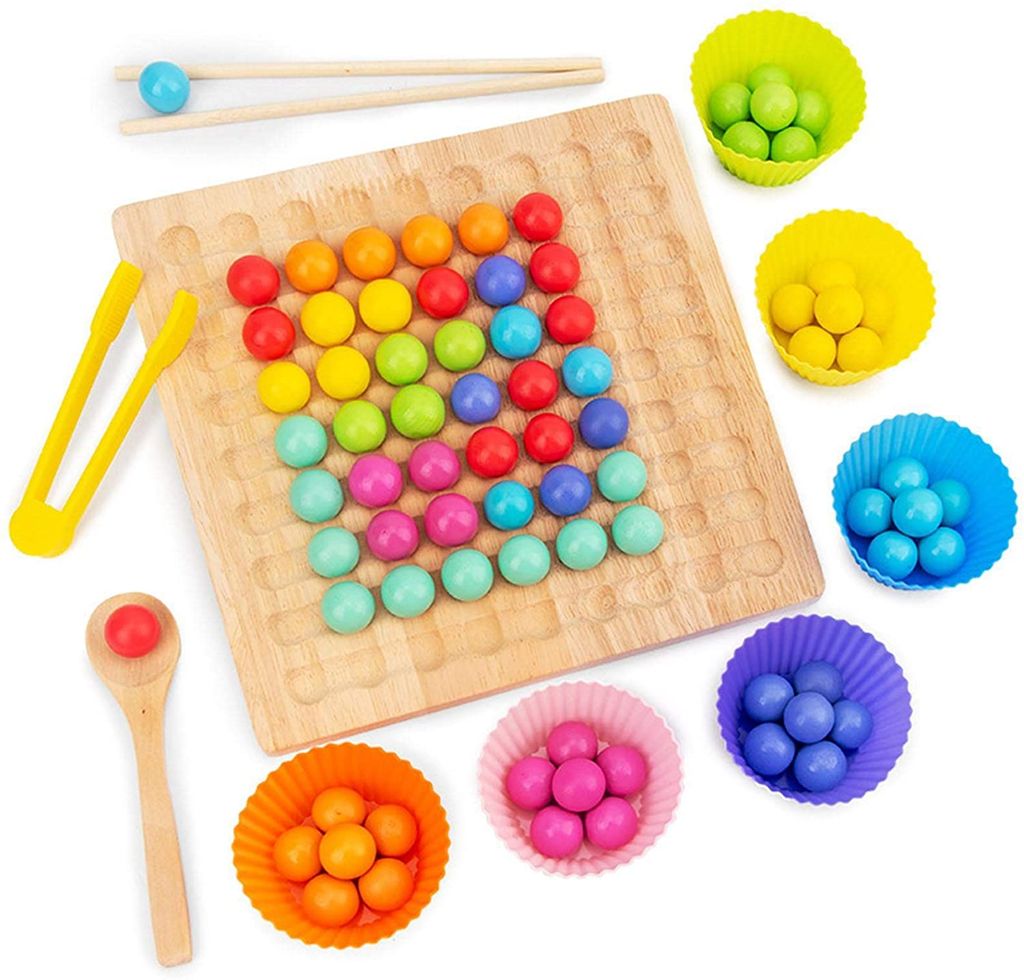 Kinder Clip Bead Puzzle-Spiel Baby Lernen Früherziehung Spielzeug Geschenke 