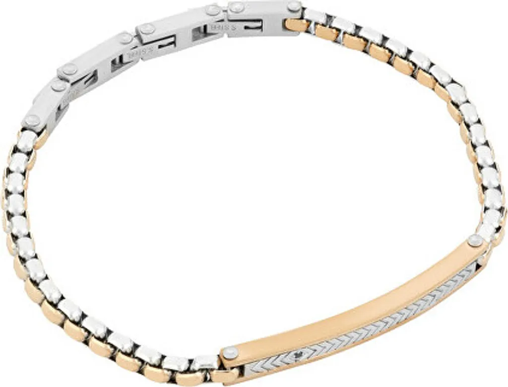Elegante bracciale da uomo bicolore MLJ296 - 1