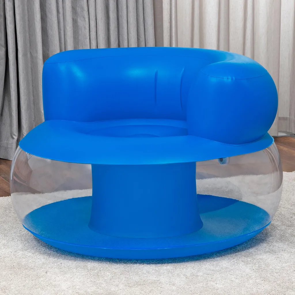 Fauteuil gonflable résistant avec dossier large et assise stable - 9