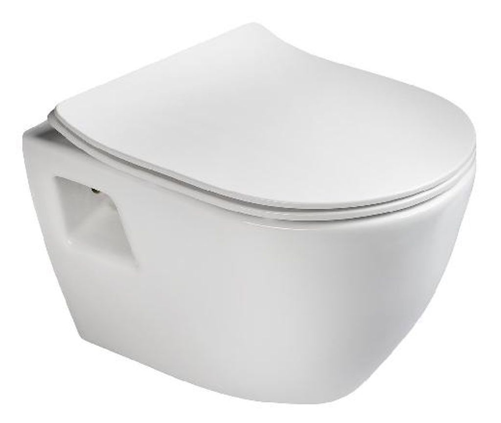 PAULA Hänge-WC 35,5x50cm, weiß Produktbild 