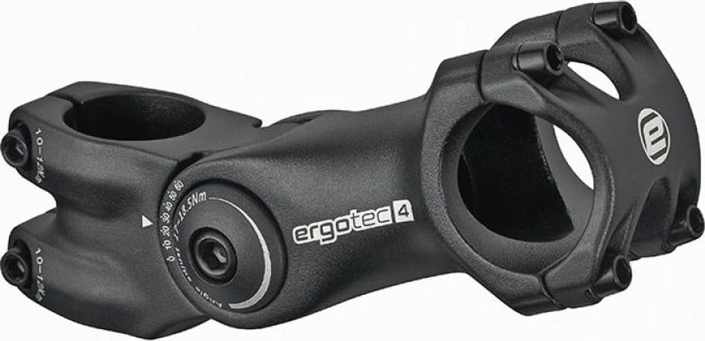 Ergotec Ahead-Vorbau OCTOPUS 2 Ø=318/286mm Alu L=105mm 0/+60° schwarz-san