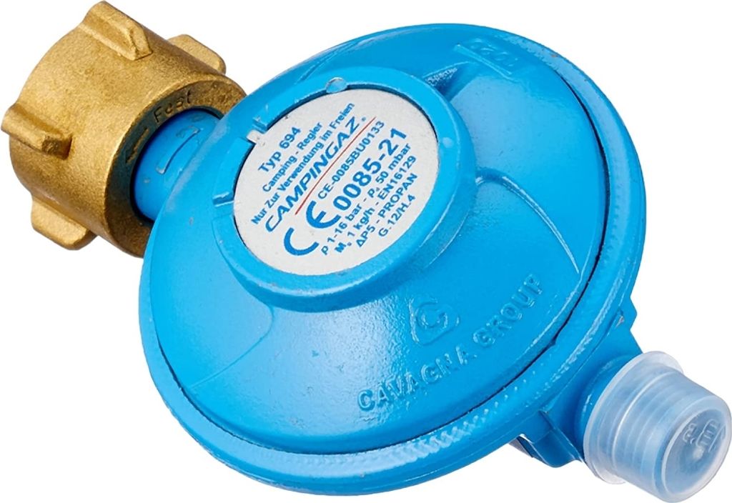 Campingaz Regler, 50 mbar, 1 Kg/h, für 5 & 11 Kg Gasflaschen