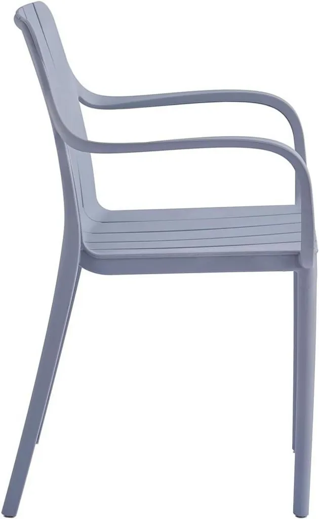 Sedia da Giardino VORTIVO Grigio: Impilabile, Forte 200kg e Anti-UV - 4