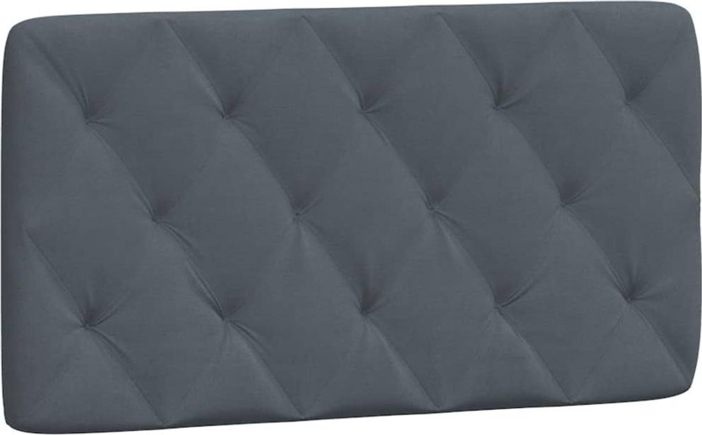 Kopfteilkissen Dunkelgrau 100 cm Samt