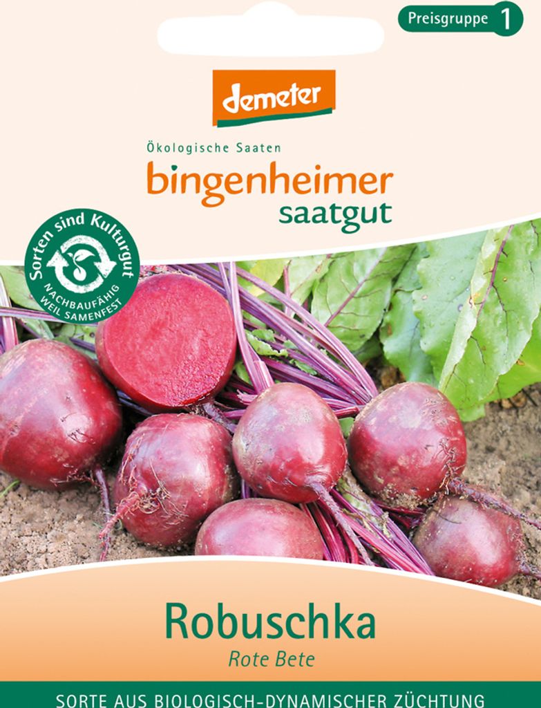 Bingenheimer Saatgut Rote Bete Robuschka 1 Stück
