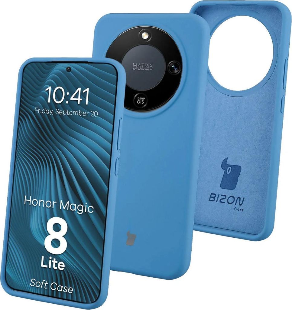 Silikon Handyhülle für Honor Magic8 Lite, Bizon Soft Case, Produktbild 