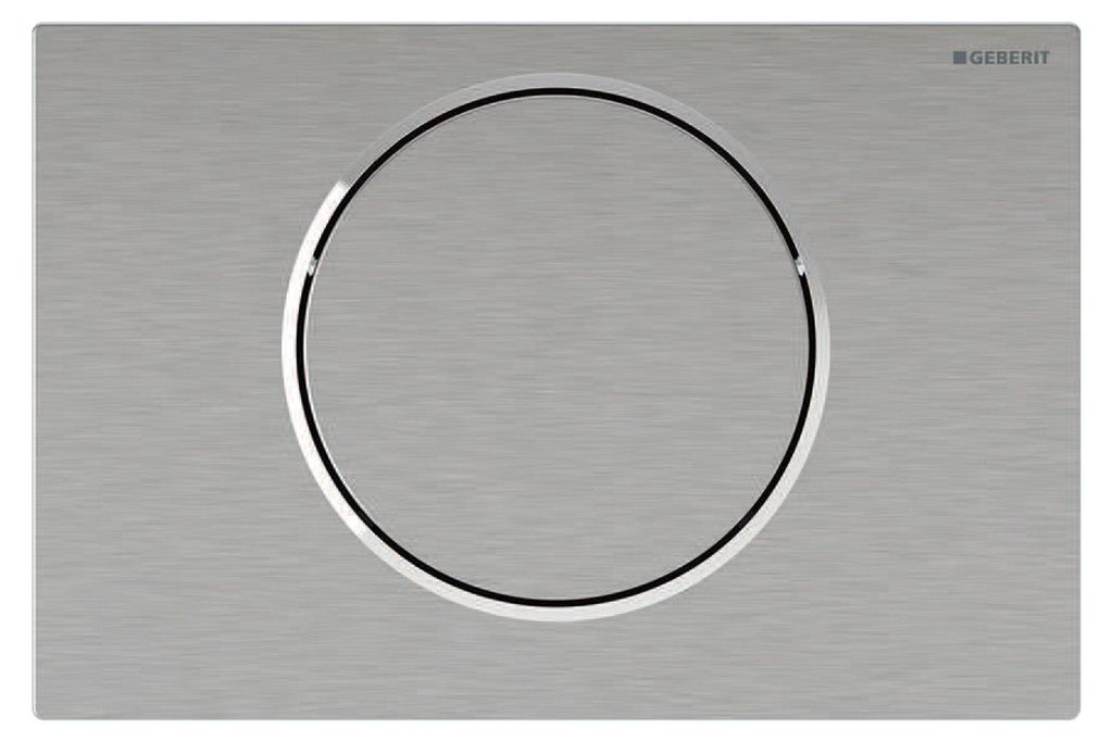 Geberit Sigma10 WC-Steuerung mit elektronischer Spülauslösung, Kabel, Batteriebetrieb, 1-Menge-Spülung, 115.864.SN.6
