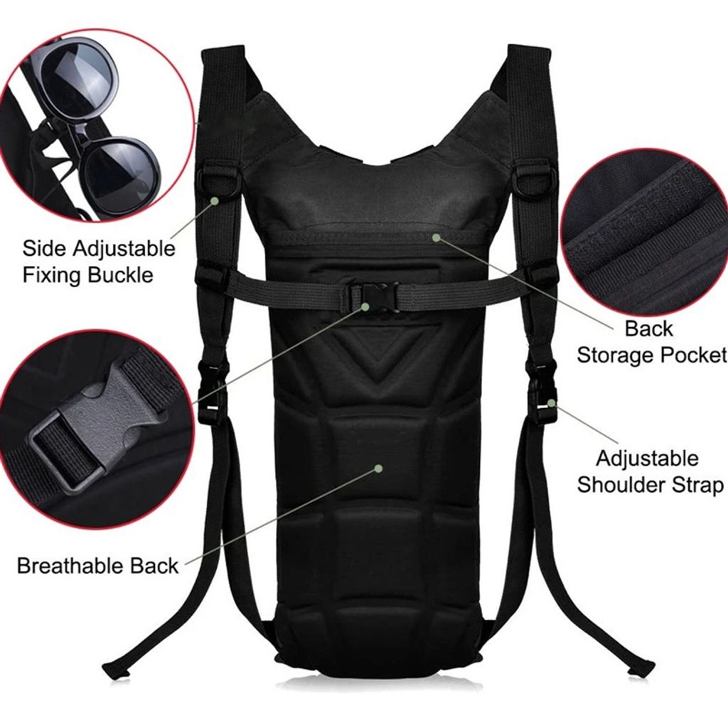 3L Hydration Rucksack Trinkrucksack Wasserdicht Produktbild 6