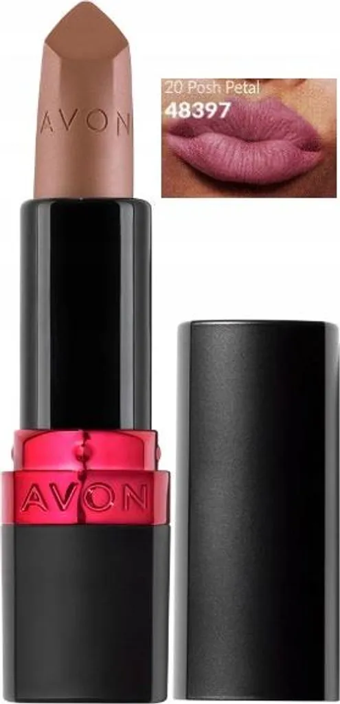 AVON Posh Petal Rouge à Lèvres Mat sans transfert pour un Sourire Éclatant