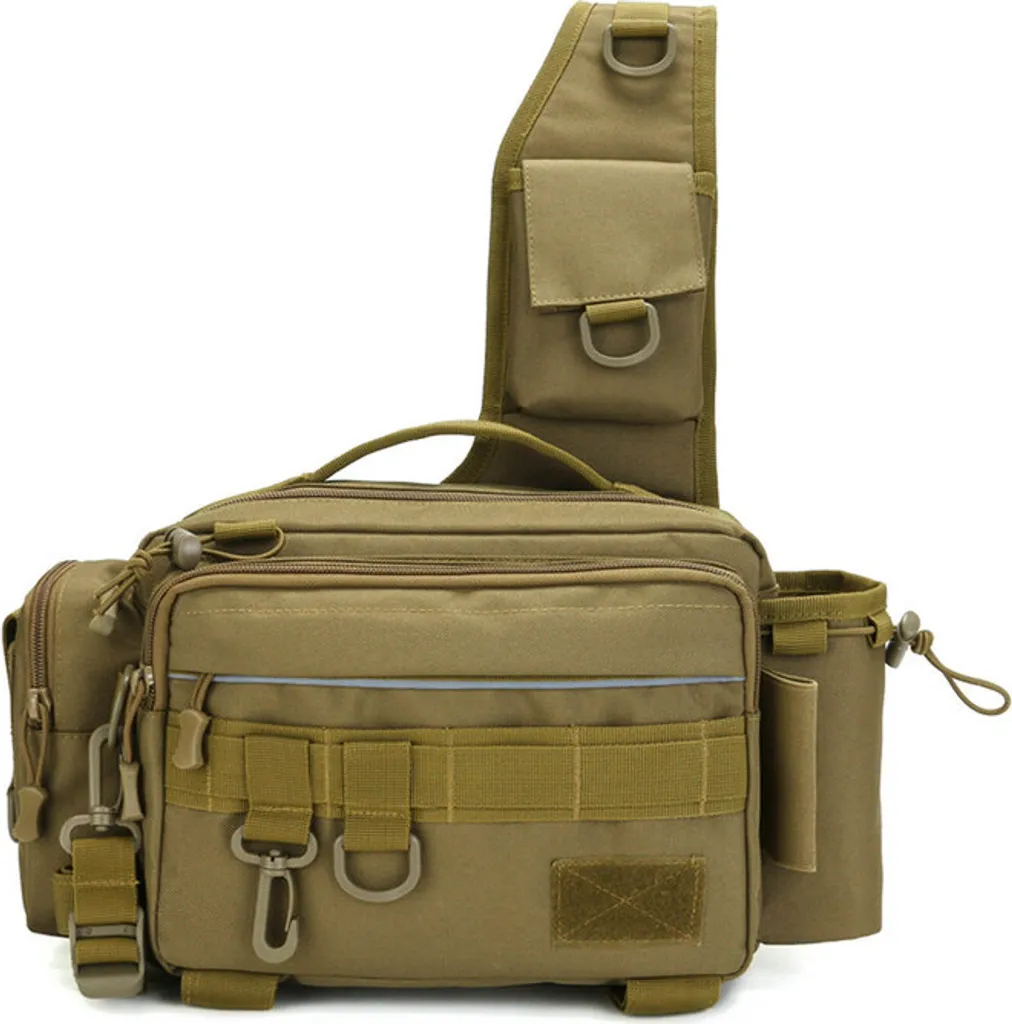Sac de pêche à dos pour organiser votre matériel en itinérance couleur sable