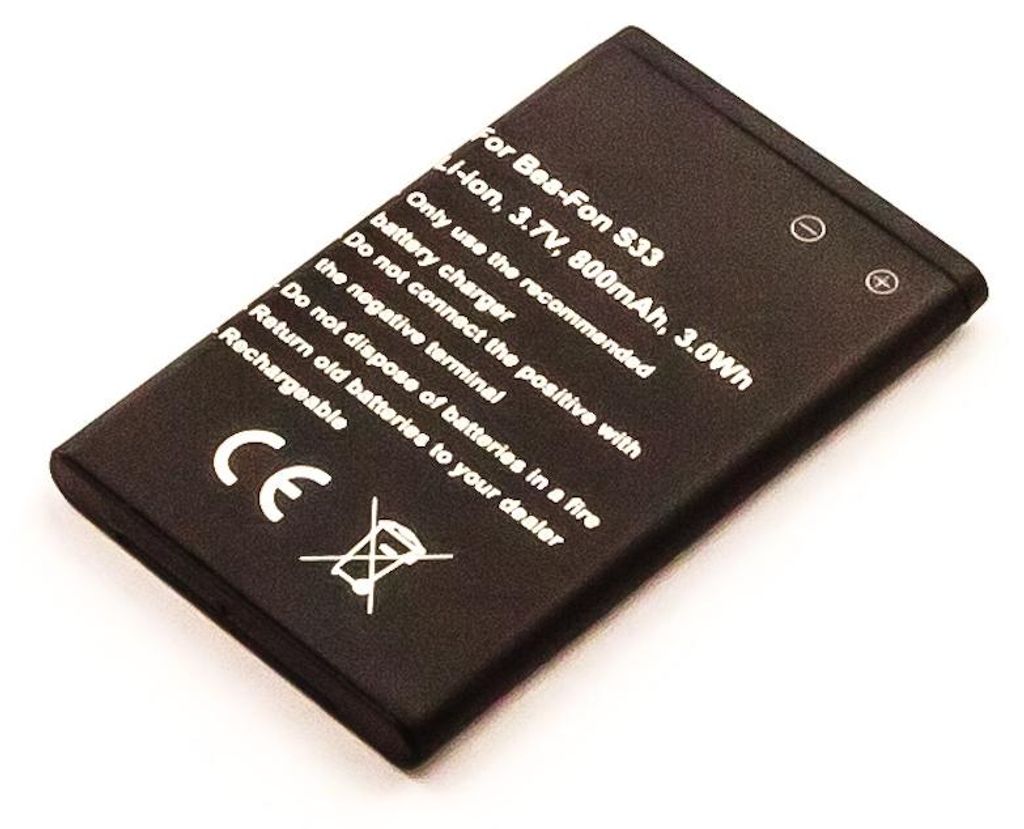 Ersatzakku für Bea-Fon S33 – 3,7V 800mAh ???????? Produktbild 
