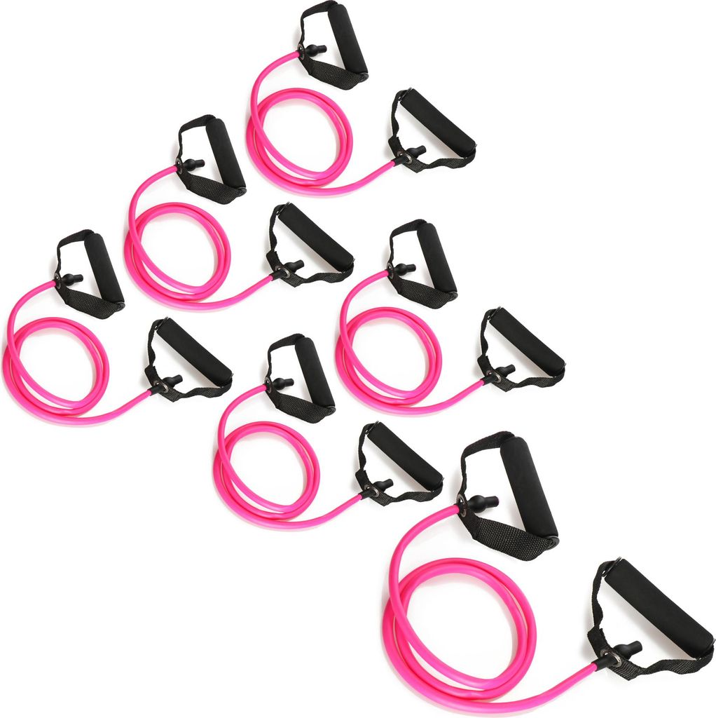 com-four 6x Expander Sport - Brust-Expander "Leicht" - Expander für Fitness Zuhause - Trainingsgerät für die Muskulatur von Brust, Armen, Schu...