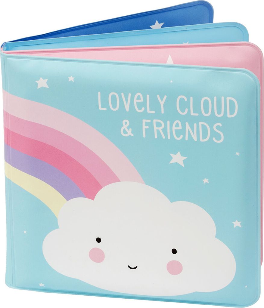 Badebuch für Kinder Lovely Cloud Tiny - 12 x 12 cm - Blau | Produktbild 